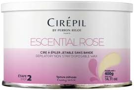 Cirepil ESCENTIAL ROSE Stripless Hard Wax Tin 14.11oz / 400g