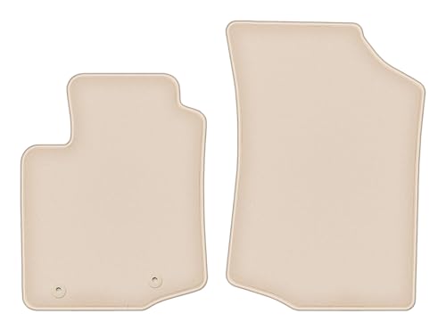Tapis auto en velours beige élégant pour Toyota Aygo II hayon