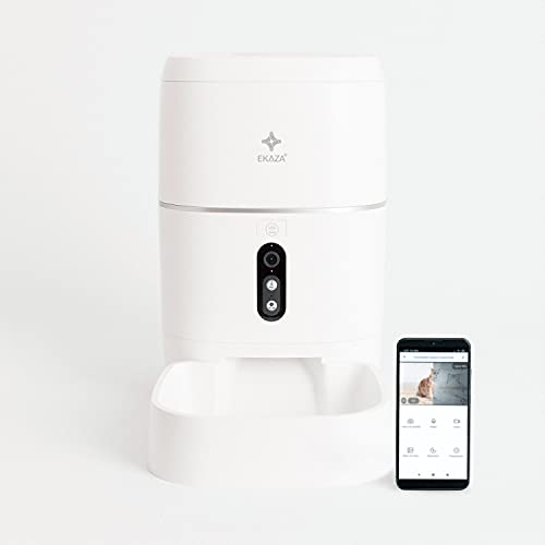 Nutri Alimentador PRO Com Câmera Full HD EKAZA T121, Branco