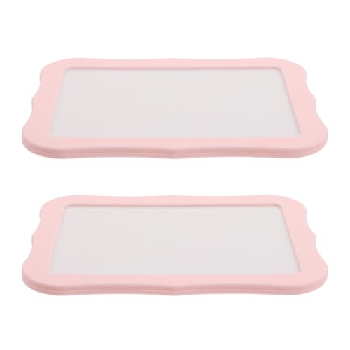Pizarra magnética rosa para evitar el desorden visual en neveras y armarios