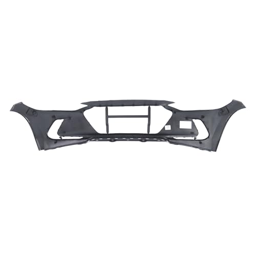 Image of FitParts Compatible with Hyundai Elantra 2017-2018 Front Bumper Cover | Primed, Without Parking Sensor Holes, Sedan, Ready to Paint, OEM 86510F3000, HY1000215