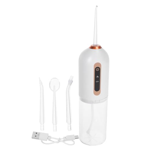 Hohopeti Irrigador Bucal Portátil Recargable con Tanque de Múltiples Ajustables Diseño Inalámbrico para Limpieza Dental y Cuidado Bucal Diario para Viaje y Uso Familiar