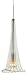 Stone Lighting PD103CRSNN3M Calla Lily Collection 1-Light 12-Volt Mini-Pendant, Clear Murano Glass Shade and Satin Nickel Finish