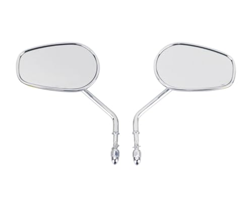 Espejos retrovisores de 8mm con cristal antirreflejo para motos Street Glide y Softail