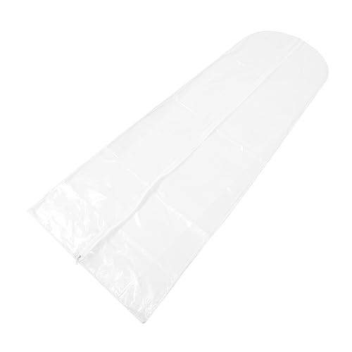 Transparent Wedding Dress Cover Long Hanging Bag for Gowns Garment Storage with Smooth Zipper for Dresses and Formal Wear Protection