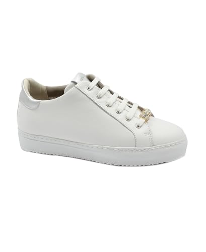 Chaussures baskets femme blanches Grunland HOAN pour marcher en ville