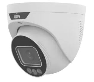 Uniview Tech IPC3638SS-ADF28KMC-I1 8MP Tri-Guard 2.0 Turret Camera, 4K UHD, Red &amp; Blue Warning Light, Audio &amp; Alarm, Smart AI Detection