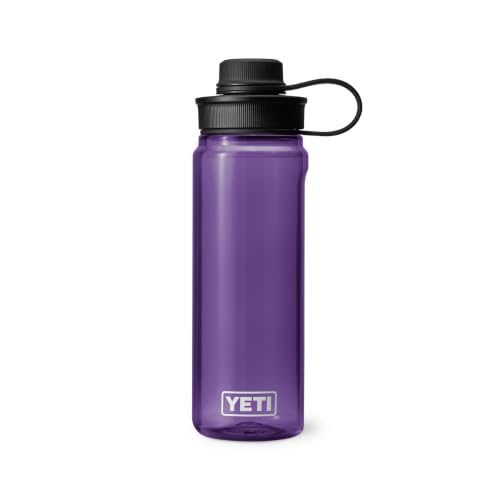 Image of YETI Yonder Water Bottle with Yonder Tether Cap, Lightweight, Leakproof and BPA-Free