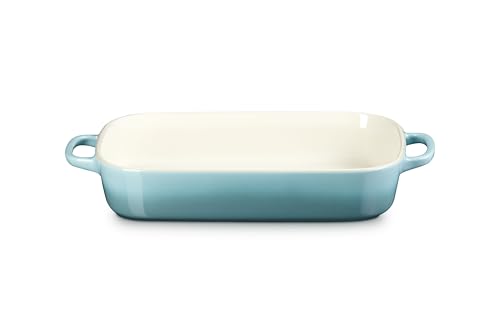 Image of Le Creuset Stoneware Rectangular Dish with Platter Lid, 3 qt., Sea Salt