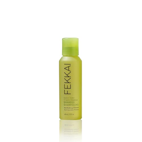 FEKKAI Champú desintoxicante de manzana para cabello y cuero cabelludo, sin sulfatos, champú desintoxicante para todo tipo de cabello (60 ml)