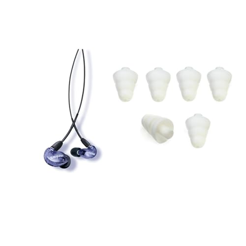 SHURE �V���A SE215SPE �p�[�v�� + EATFL1-6 3�t�����W�E�C���[�p�b�h (3�y�A) �Z�b�g �y�������K�i�z