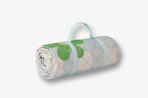 Image of Picnic Blanket Waterproof Camping Mat 200cm Large Beach Picnic Mat with Portable Handy Tote for Travel Sports Home Yoga Park Grass Mat for Baby (Dog Pattern)