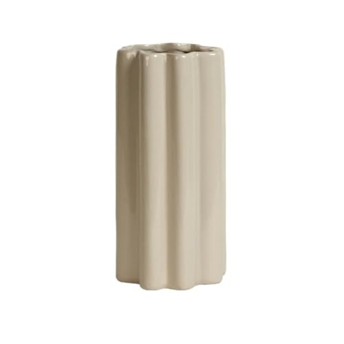 Vase en céramique cylindrique YRYRYW pour arrangements de fleurs