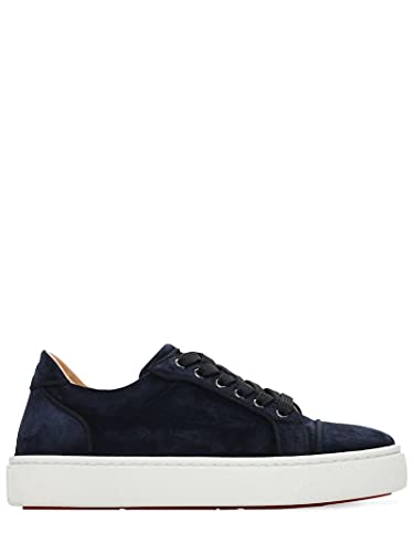 Christian Louboutin Vieirissima Navy Suede Sneakers (Numeric_8)