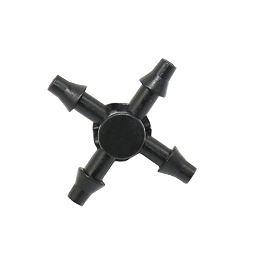 Connecteur croisé à 4 voies 1/8 pour déviateur goutte à goutte anti-fuite - 4