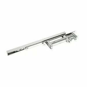 LAPO Premium Automatic Hydraulic Double Speed Aluminium 32 MM Concealed Door Closer with Pelmet Arm Wooden Door Closer with Fitting Set for All Door Weight Up to 60 to 80 Kg (Silver Finish)