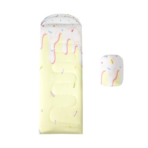 Bolsa de Dormir para Niños Independence Day, color Light Pink Yellow, para Camping, Viajes y Excursionismo miniatura 1