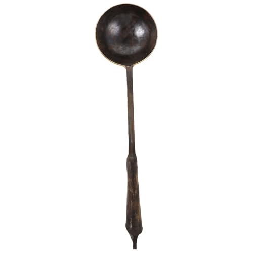 INOOMP Cucchiaio per pittura a zucchero con manico lungo - Cucchiaio in rame per dessert, utensile da cucina decorativo in rame, arte tradizionale cinese