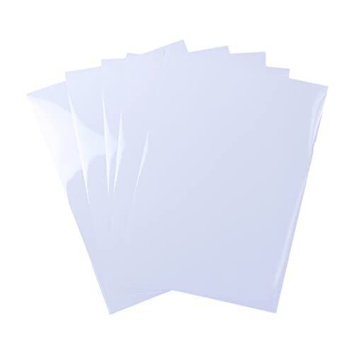 20 Sheets Crystal Clear Printable Vinyl Sticker Paper Only For Laser Printer 8.5X11 Inch 100% Transparent Self-Adhesive Paper Waterproof Sticker Paper #TOP18