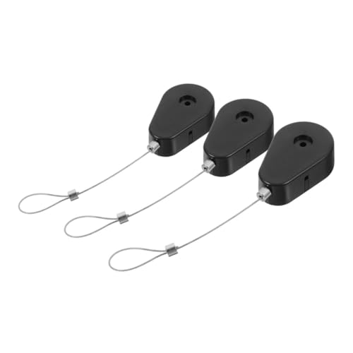VILLFUL 3pcs Heavy Duty Theft Cable Case Retractable Steel Wire Box Lost Tools for Electronics Strong Security Locking Accessory