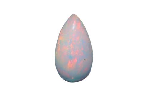 Opale de feu éthiopienne de qualité supérieure, cabochon poire de 14.3mm