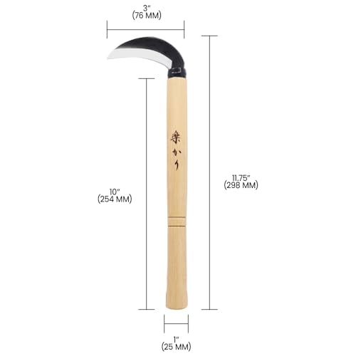 Zenport K210 High Carbon Steel Japanese-Style Weeding Sickle miniatura 5
