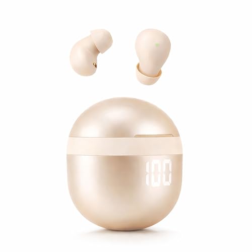 GUATTIR Noise Canceling Earphones for Work Gym, Gold
