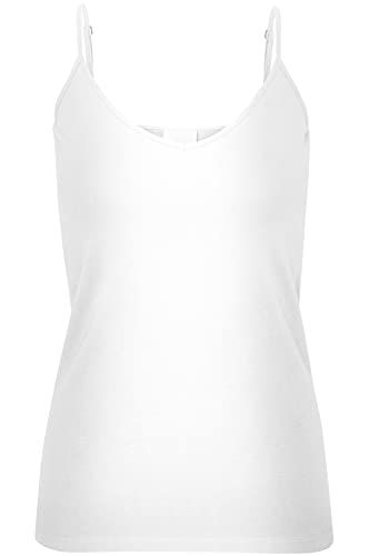 VERO MODA Damen VMMAXI My Soft V Singlet GA 4PACK 10247491. 4X Bright White, S – Ansicht 6
