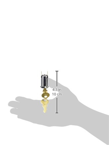 Jameco Valuepro IG-406D-2341 Key Lock Switch Single Pole Single Throw Round Terminal Key #2341 All Keyed Alike - 196649