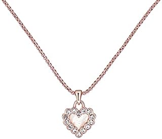Ted Baker Pearli Pearly Heart Pendant (Rose Gold Tone/Mother of Pearl & Crystal)