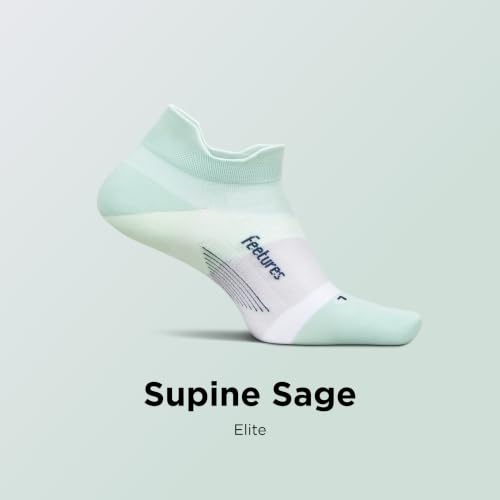 Image of Feetures Elite Light Cushion Mini Crew Sock - Sport Sock with Targeted Compression