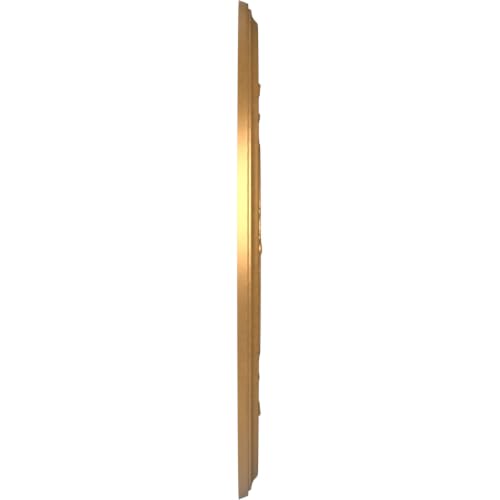 Image of Ekena Millwork CMP16BABGL Baltimore Thermoformed PVC Ceiling Medallion (Fits Canopies up to 6 1 /2 inch), 16 inchOD x 3 1 /2 inchID x 1 inchP, Bright Coat Gold