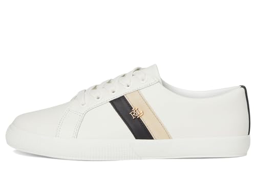 Lauren Ralph Lauren Women's Janson Ii Color-Blocked Leather Sneakers4