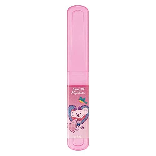 Escova Dental Infantil Escolar Lilica Ripilica 5 Anos ou Mais, Condor, Pink/Verde