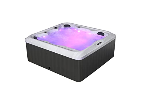 Koosom Jet Hot Tub SPA - 28 Jets Massage Bathtub for 6 Person 80-Inch Square with LED Lights - Image 4