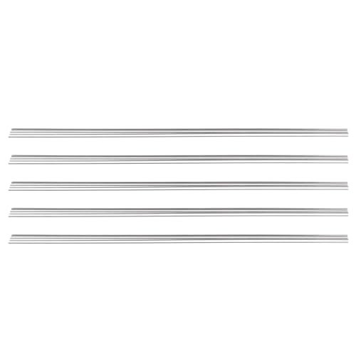 Sxmrmnx 25 barras redondas circulares de acero inoxidable de 500 mm x 2 mm