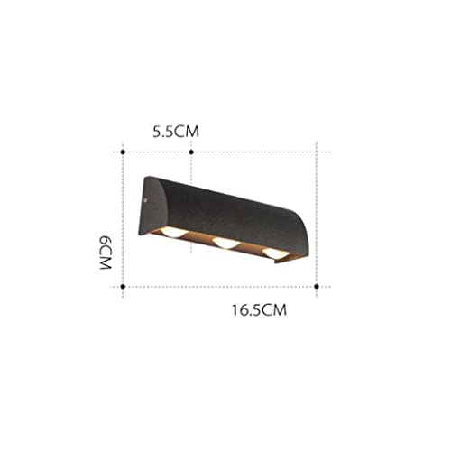 Lampe murale extérieure LED double tête éclairage étanche pour cour - 2