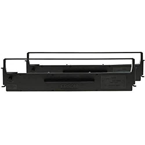 Epson SIDM Black Ribbon Cartridge   Cinta de impresoras matriciales (LX 350/300+/300+II, Negro, Matriz de punto, 4000000 caracteres, Negro, Epson),