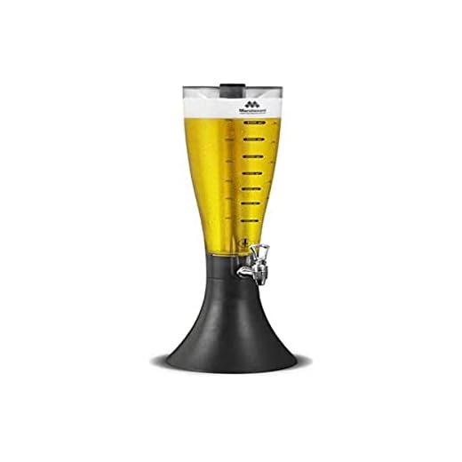 Torre de Chopp Marchesoni Marcbeer Transparente com Preto 3,5 L