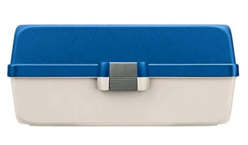 Panaro Angelkoffer für Angelzubehör, 33,5 x 15,3 x 14,8 cm, Weiß/Blau