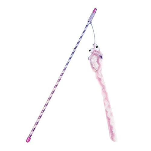 QWEQWE 1pc Cat Toy Wand Toy Peluche Interactivo Creativo Cat Cat Play Wand Gatito Teaser Toy...