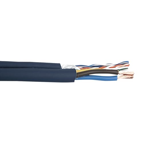 Cavo di rete tubo cavetti mm: 48/0,20 totale OFC, 3 X 1,5 mm2leitungsisolierung: 105 gradi C PVC 3,0 mm marrone, blu, giallo/gruenummantelung: blu cavo 5E pvccat direzione: 7/0,16 puro rame isolamento: dhpe 0,95, 4 paio di schermatura: pellicola di alluminio, 12 mmummantelung: guaina in PVC