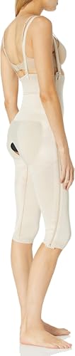 Image of Annette Women's Below The Knee Compression Shapewear - High-Waisted Butt lifting Garment - Two Side Zipper & Removable Strap
