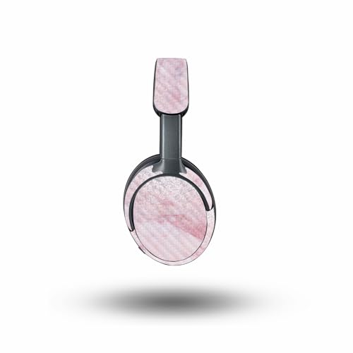 Image of MightySkins Carbon Fiber Skin Compatible with Bose QuietComfort Ultra - Girly Marble Dazzle | Protective, Durable Textured Carbon Fiber Finish | Easy to Apply