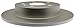 ACDelco Advantage 18A2801AC Coated Rear Disc Brake Rotor