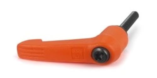 Image of Kipp 06610-3082X40 Fiberglass Reinforced Plastic /Steel Adjustable Handle with M8 External Thread, inchNovo.Grip inch Style, Steel Components, Metric, 40 mm Screw Length, Size 3, Orange Color