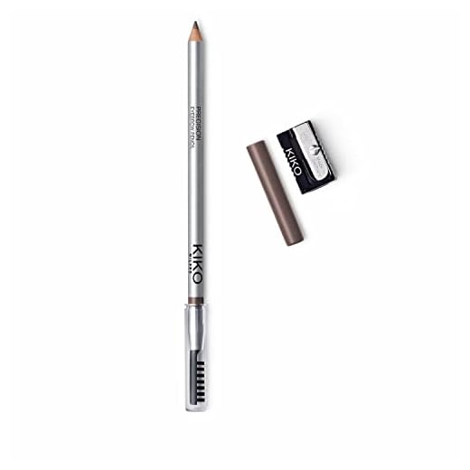 KIKO Milano Precision Eyebrow Pencil 06, Lápiz De Cejas Con Fórmula Dura De Microprecisión Y Cepillo De Separación