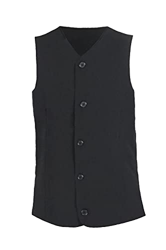 Ready4Dance Chaleco largo para hombre con aberturas laterales para bailes de salón y baile estándar, 05 Negro, S Cover