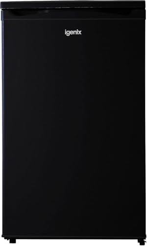 Igenix IG355B Freestanding Under Counter Freezer with 3 Large Drawers, Reversible Door, 88 Litre Freezer Capacity, 55 cm Wide, Black