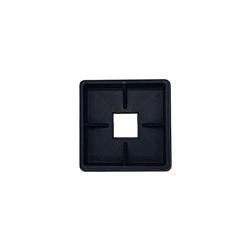 Automotive Authority 4" Square Rubber Bumper Plug End Cap Cover Rv Camper Trailer - 2 Pack #TOP3